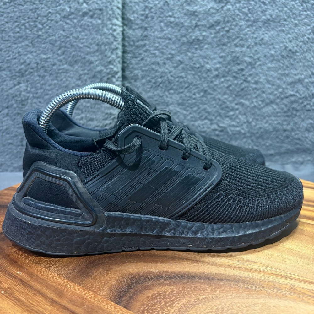 Adidas UltraBoost 20 Triple Black Running Shoes FU8498‎ Womens 7.5